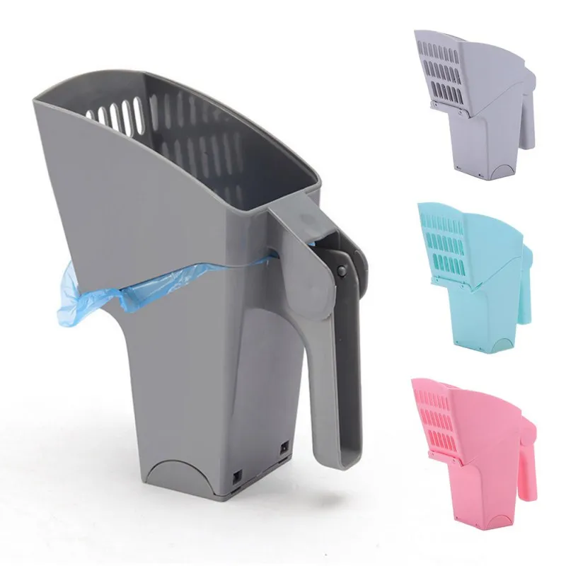Cat Cleaning Supplies Pet Cat Litter Scooper Cat Litter Sifter Scoop System Kitten Litter Scooper With Waste Bags Litter Pet