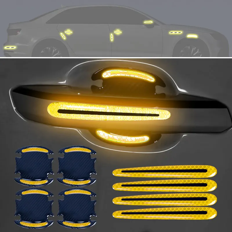 

8 шт., наклейка на дверную ручку автомобиля