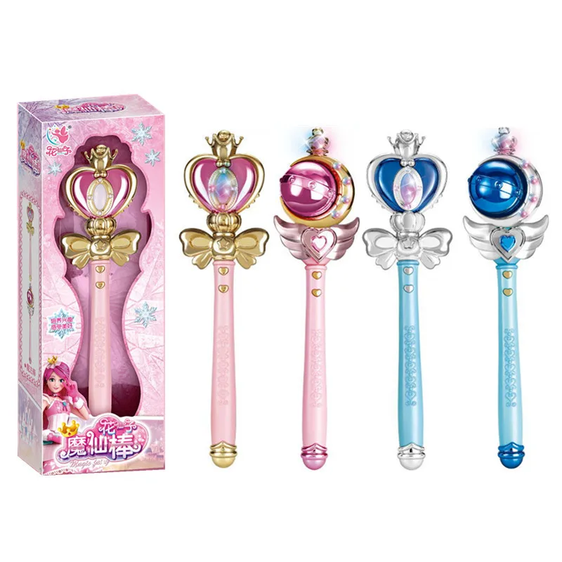 

Big Size Magic Wand Led Flashing Light Music Little Magic Fairy Princess Fairy Wand Girl Toy Gift AK183