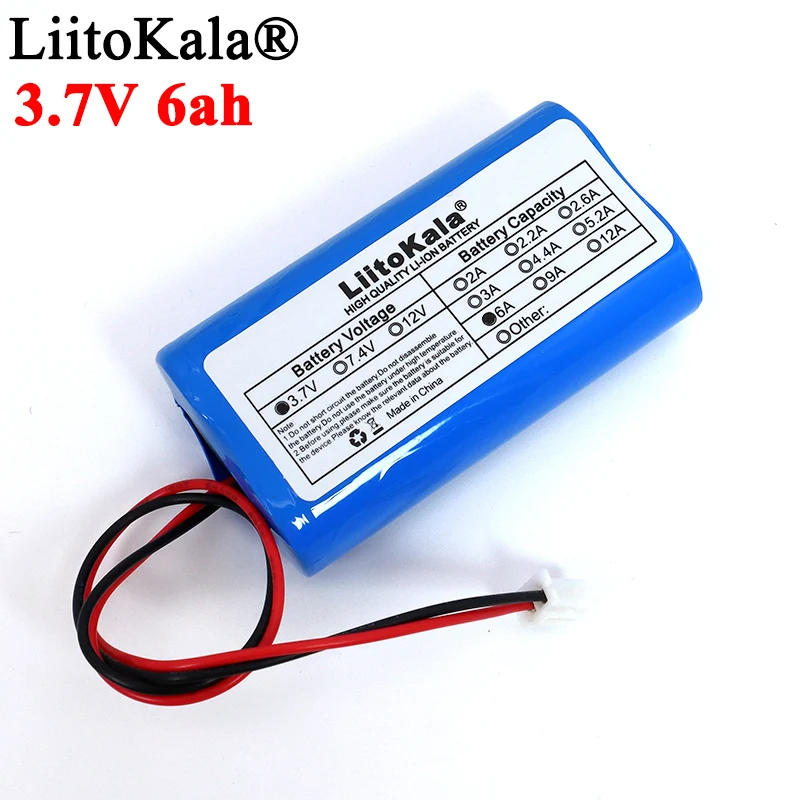 3.7V 18650 Lithium Battery Pack 1S2600mAh 5200mAh Fishing LED Light Bluetooth Speaker 4.2V Emergency DIY batteries+ Protection