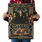 Постер из крафт-бумаги фильма Великий Гэтсби, настенное украшение для дома, картина 50,5x35 см