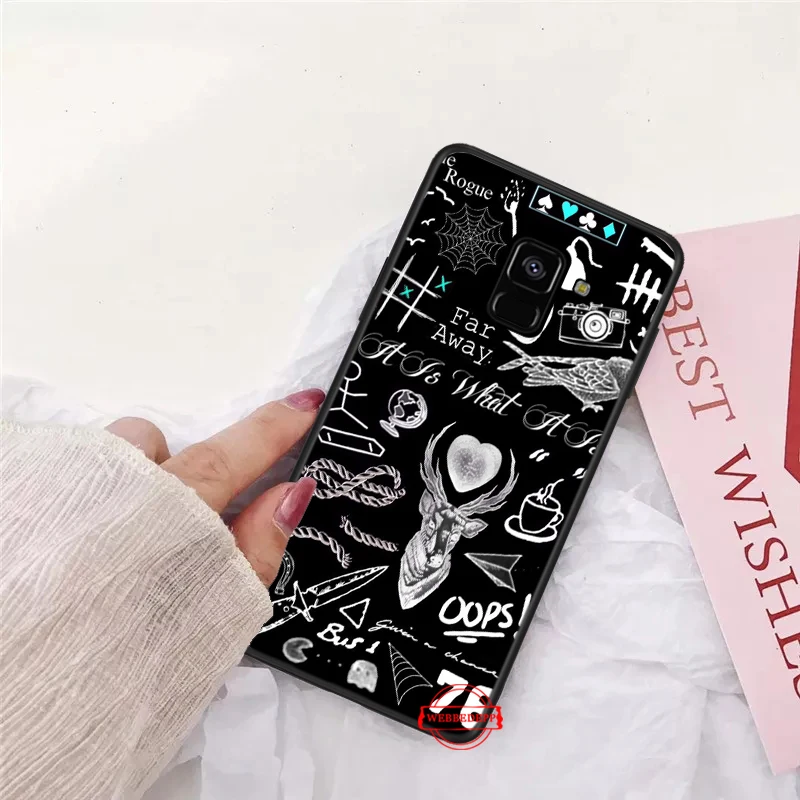 Силиконовый чехол с бабочками в стиле Гарри для Samsung A3 A5 A10S A30S A50S A6 Plus 2018 A7 A8 A9 A10 A30