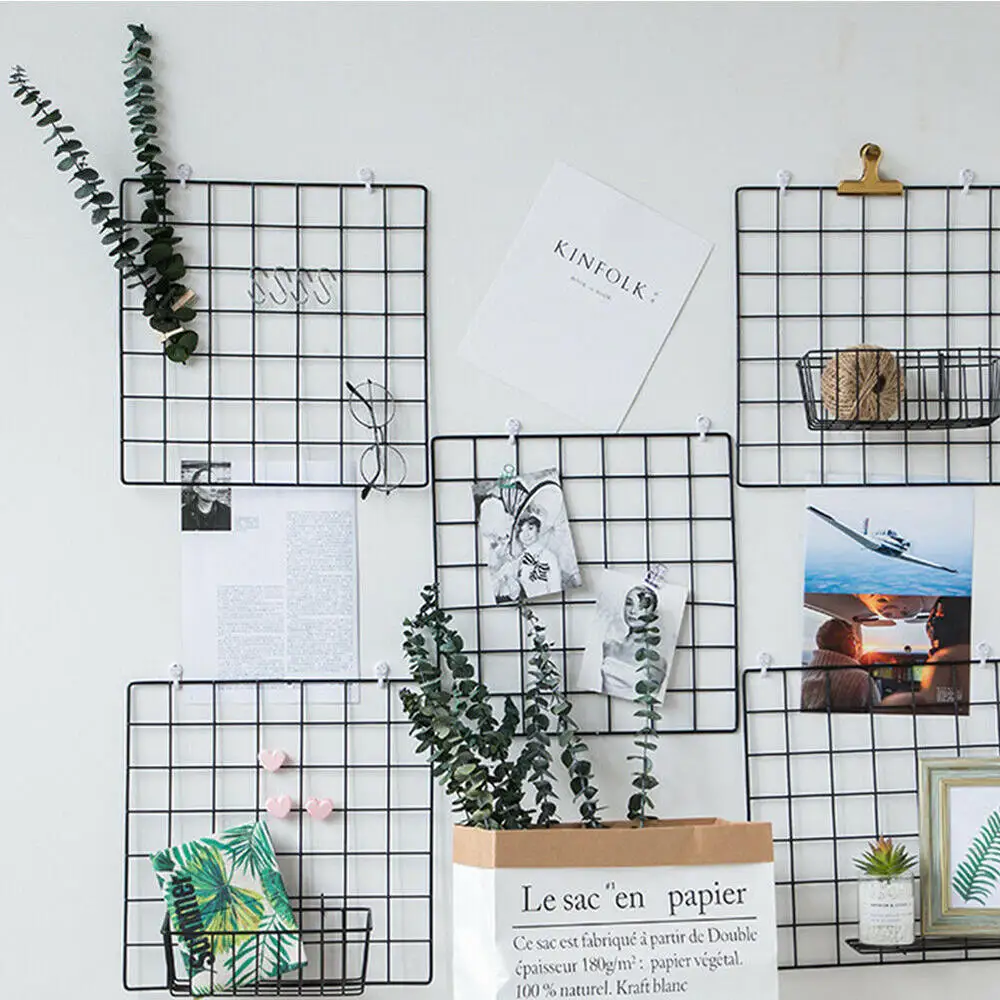 Железная металлическая сетчатая рамка для фотографий настенный художественный