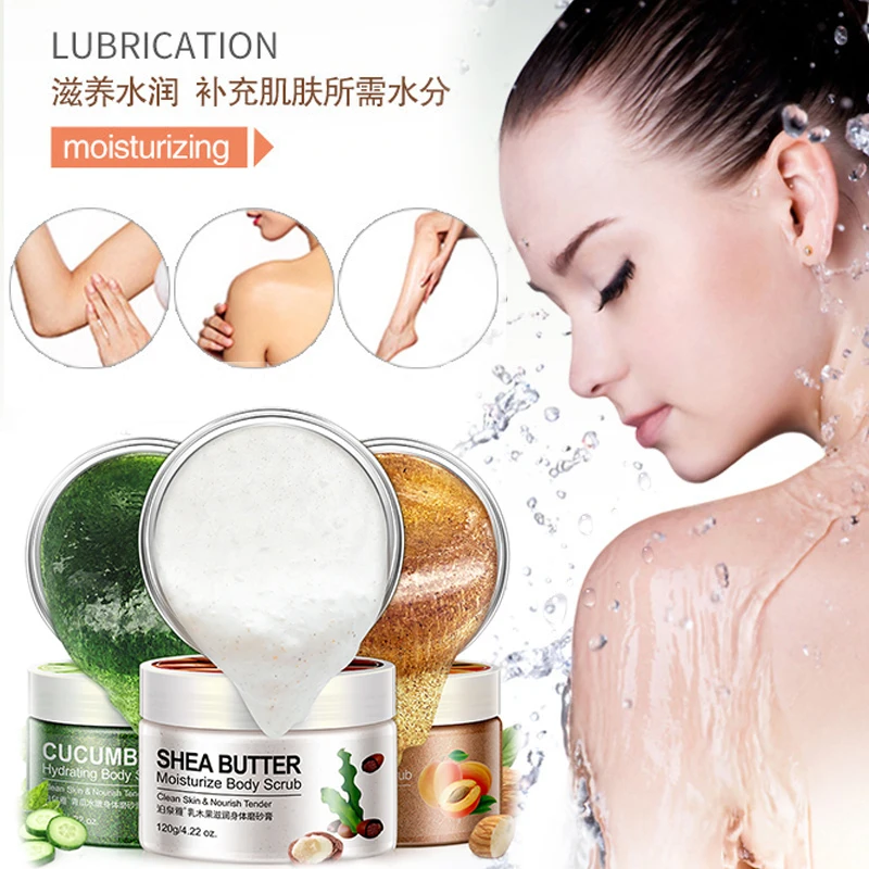 Миндаль/масло ши/огурец увлажняющий растирание грязи отшелушивающий крем для