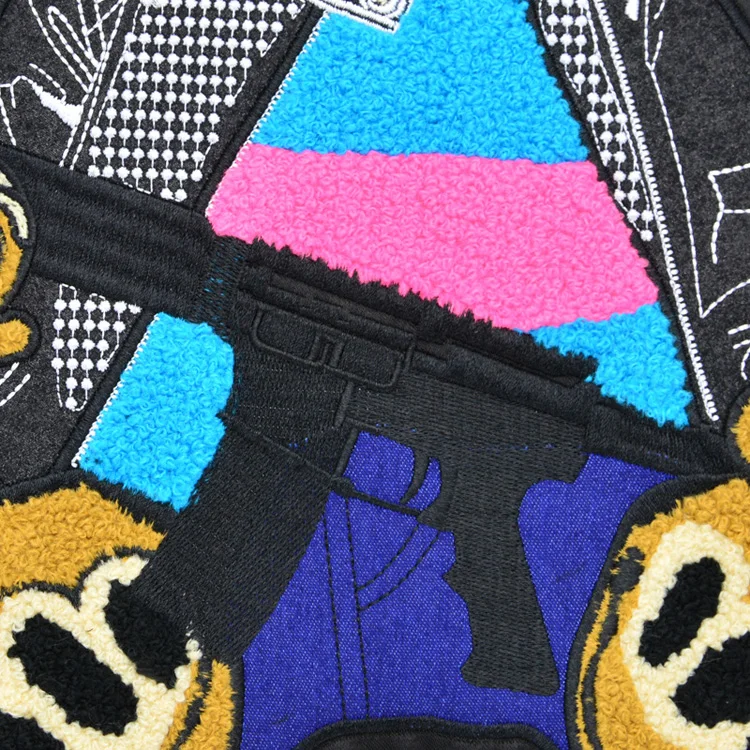 

large embroidery big patch bear animal cartoon patches for bag badges applique patches for clothing HA-2653