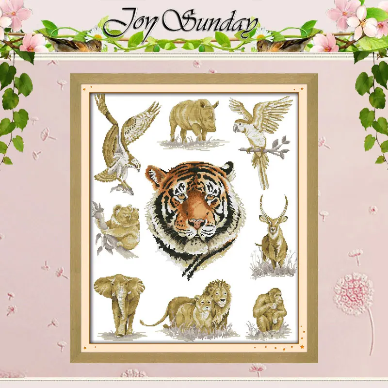 Набор для вышивки крестиком Король животных Счетный крест животные 11CT 14CT вышивка