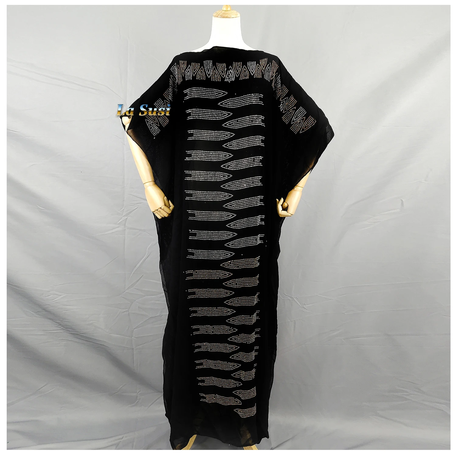 Новое Caftan исламское платье абайя большого размера хлопковый шифон африканские женщины свободного размера камни Повседневное платье Дашик...