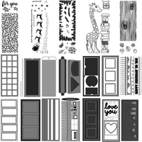 slimline cutting dies stamps rectangle stitched frames scallops banners borders envelope diecut for diy scrapbooking cards 2022