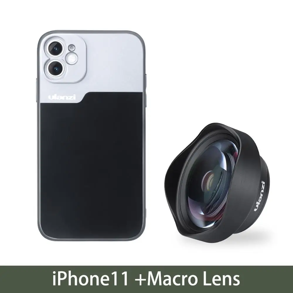 Синий Ulanzi 17 мм телефонный объектив чехол для телефона для iPhone 11/11 Pro/11 Pro Max анаморфные линзы 17 мм момент объектив Ulanzi DOF адаптер объектива - Цвет: Синий