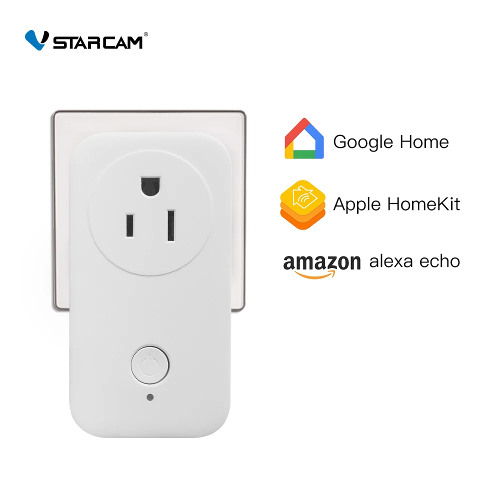 

Умная Wi-Fi розетка Vstarcam с дистанционным управлением умная Wi-Fi розетка умная розетка умный дом умный Wi-Fi переключатель с поддержкой Apple Homekit