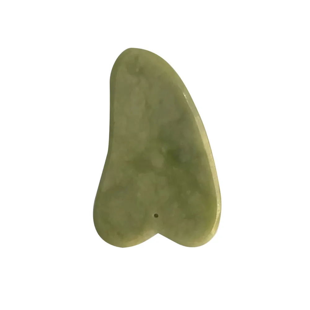 Green Roller and Gua Sha Tools Set by Natural Jade Scraper Massager with Stones for Face Neck Back Jawline FD | Красота и здоровье