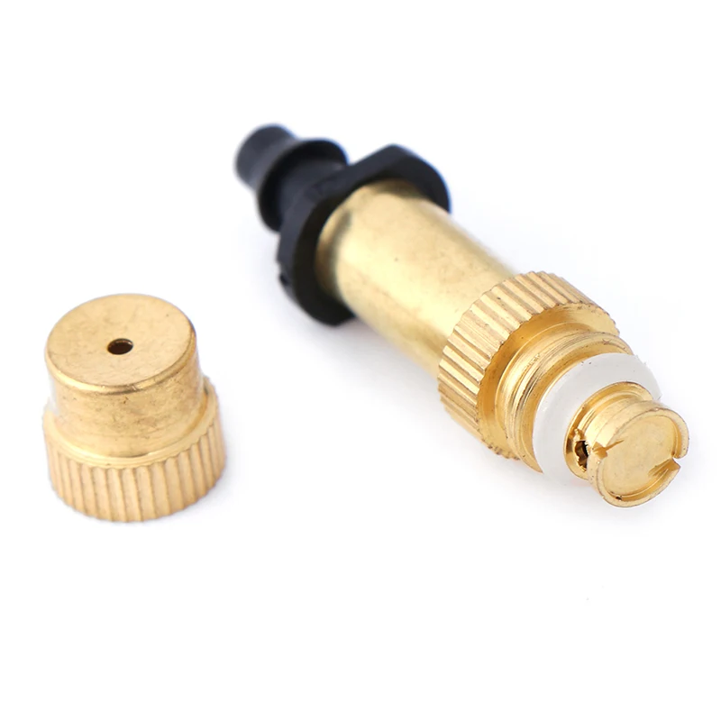 

Adjustable Brass Spray Sprinklers Nozzle Misting Systems Atomizing Sprinkle For Garden Lawn Watering Irrigation Villa Cool