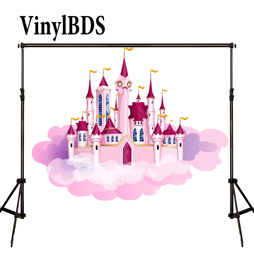 

VinylBDS Photo Background 8x8ft Scenic Photography Backdrops Castle Background Newborn Backdrop for Children Photo Shoot