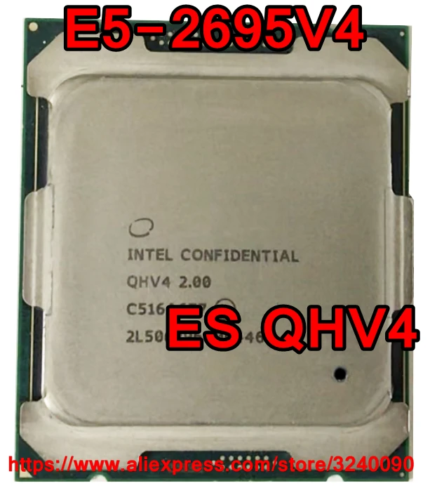 Процессор Intel ЦП Xeon, версия ES QHV4, 2,00 ГГц, 18 ядер, 45 м, 4, 4, 5, 2695V4, процессор E5, 2695, V4, с процессором, с поддержкой E5, 4