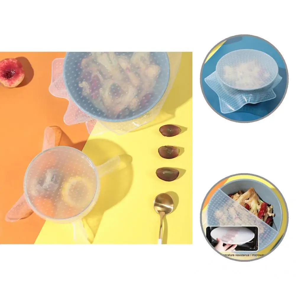

Great Food Cover Elastic Pullable Freezer Multifunctional Food Cover Sealing Lid Silicone Pot