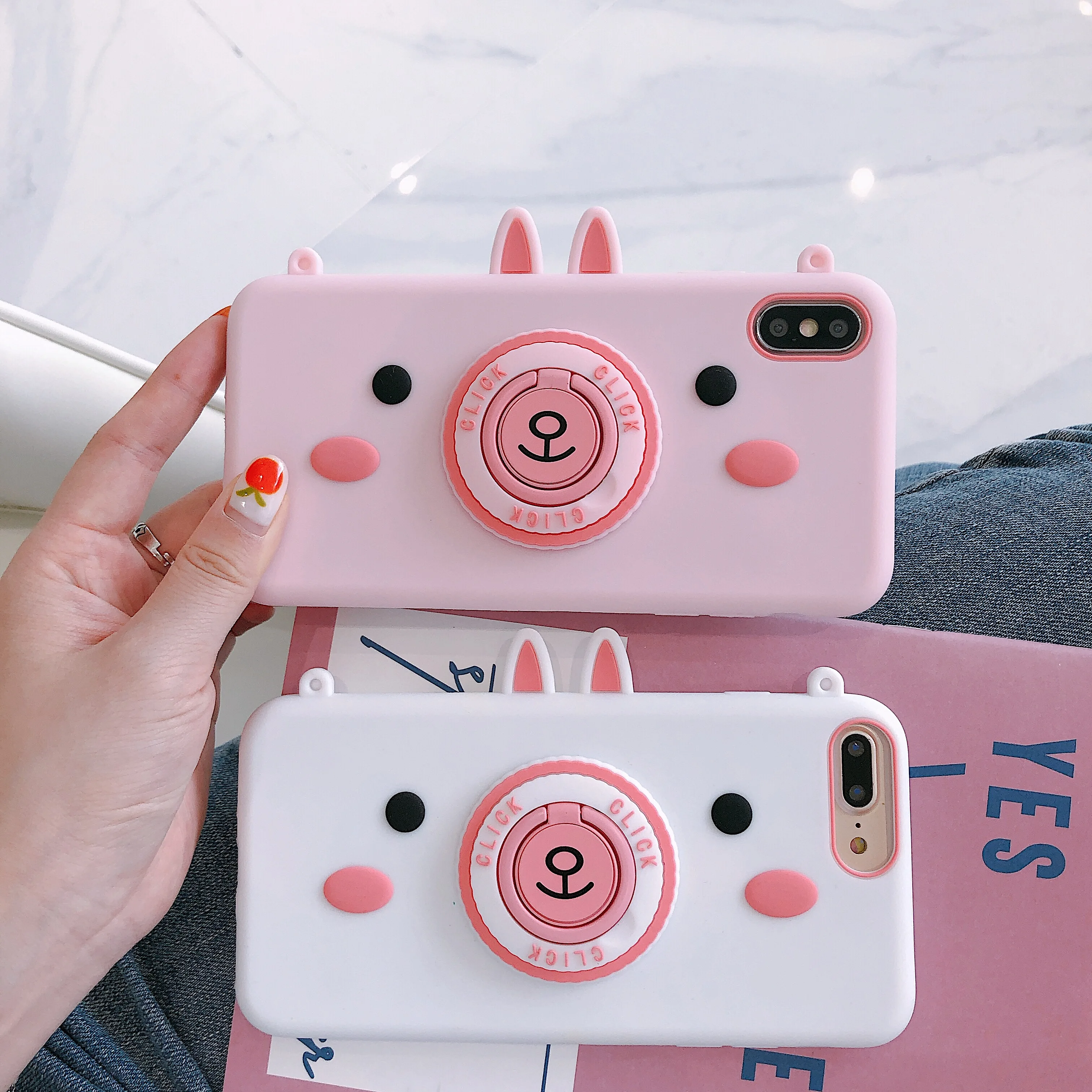 

The Silicone Cartoon Pig Three-Dimensional Shell Is Suitable For IPhone 13 12 11 Pro Max 12 Mini XS XR 7 8Plus Pink And New All-