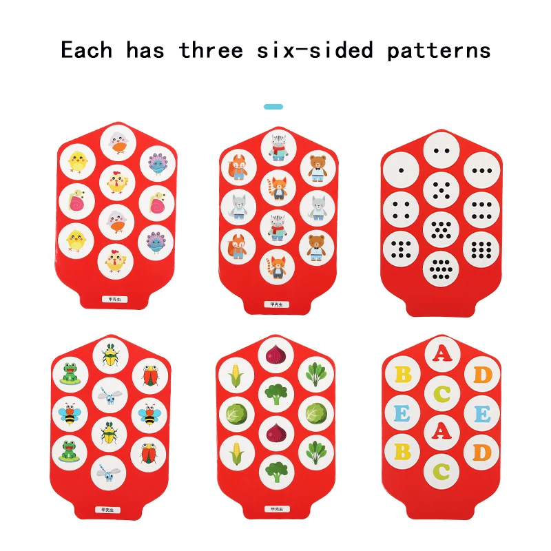 Children memory training game puzzle cartoon Montessori wooden ladybug design early childhood development toy gift | Игрушки и хобби