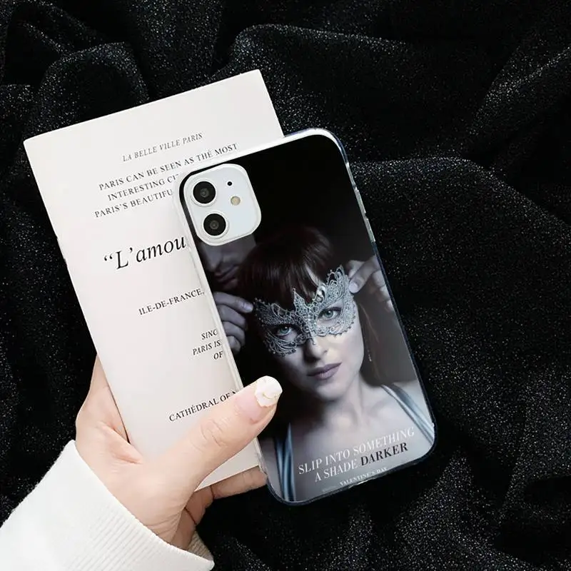 

Fifty Shades of Grey Darker Freed Phone Case Transparent for iPhone 6 7 8 11 12 s mini pro X XS XR MAX Plus cover funda shell