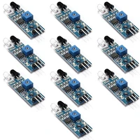 10pcslot ir infrared obstacle avoidance sensor module for arduino smart car robot 3 wire reflective photoelectric new