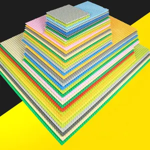 3 размера 11 видов цветов классические базовые пластины кирпичики город опорные плиты фигурки DIY строительные блоки игрушки для детей