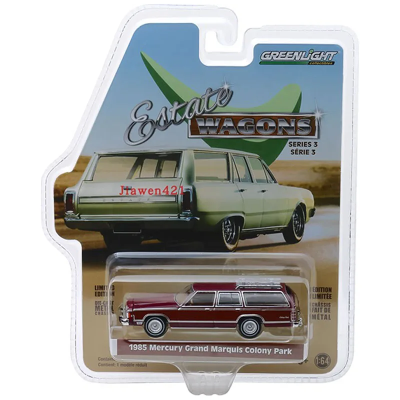 1:64 1985 Mercury Grand Marquis Series Park Estate прицепы Модель игрушечных автомобилей коллекционная