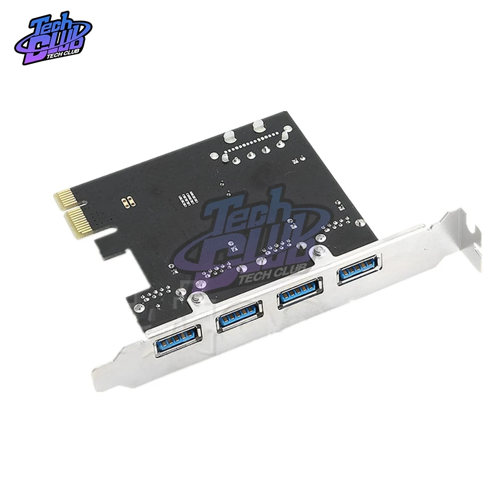 4 порта PCI E к USB 3 0 HUB Express адаптер расширения скорость 5 Гбит/с надежный через чипсет