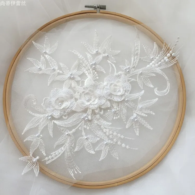 Летние кружевные женские платья 8 цветов аксессуары из материала нашивки с 3d