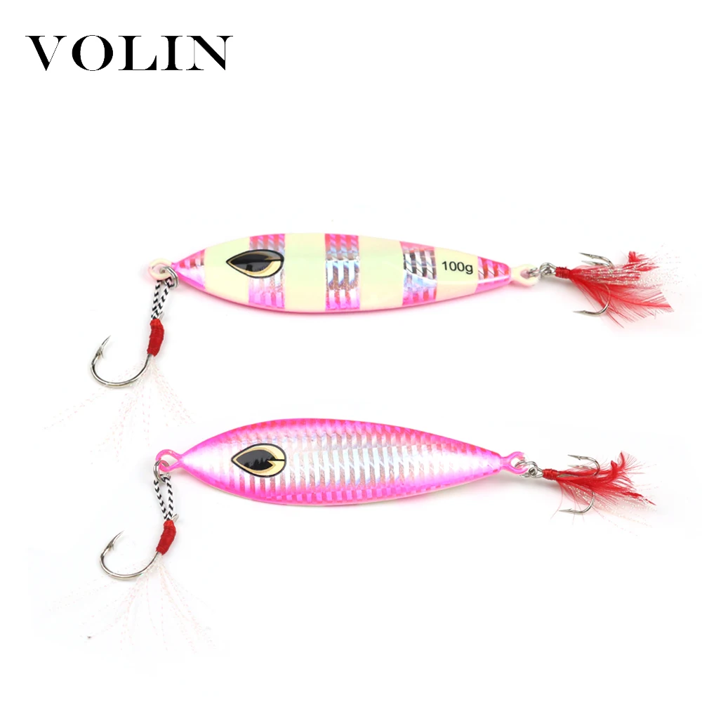 VOLIN новый морской джиг 60 г/80 г/100 г/120 г/150 г VIB металлические Свинцовые джиг-приманки