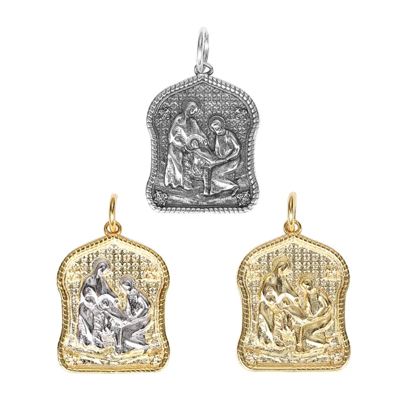 

Мужские и женские подвески из серебра 2021 пробы с крестом Богородицы