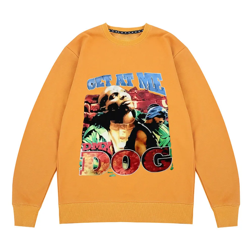 

2021 Hot Sell DMX Sweatshirt American Fashion Rapper Dark Man X Pullover Trendy Style Earl Simmons Tops Men Crewneck Tracksuit