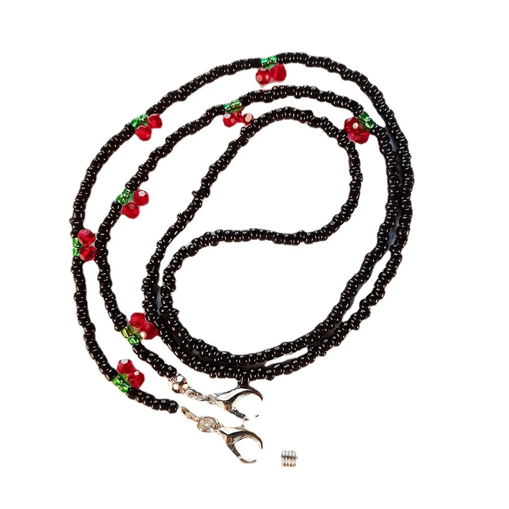 Простые японские и Южнокорейские солнцезащитные очки-цепочки с изображением