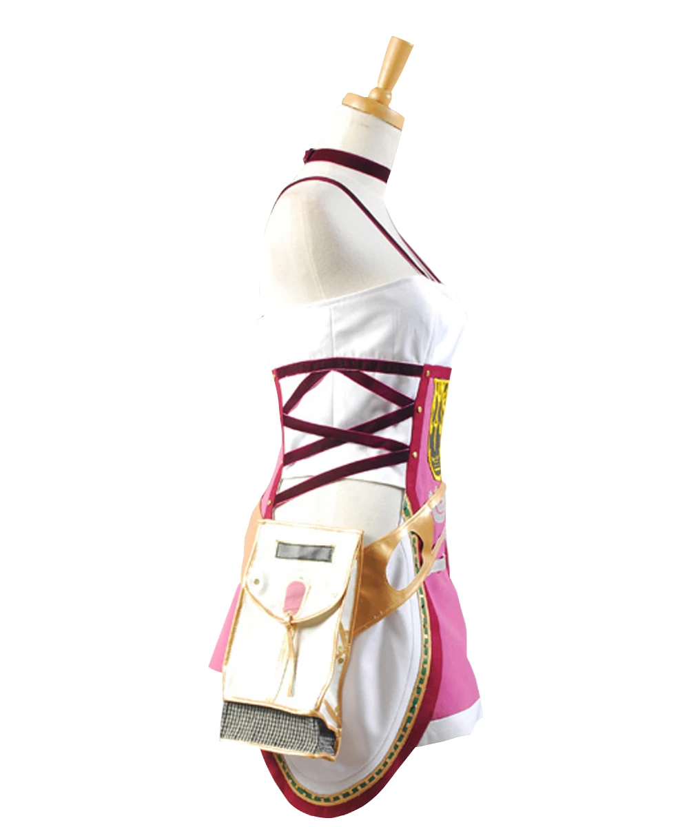 Final Fantasy cosplay Serah Farron Косплей Костюм Платье Наряд полный костюм Карнавальные костюмы на Хэллоуин