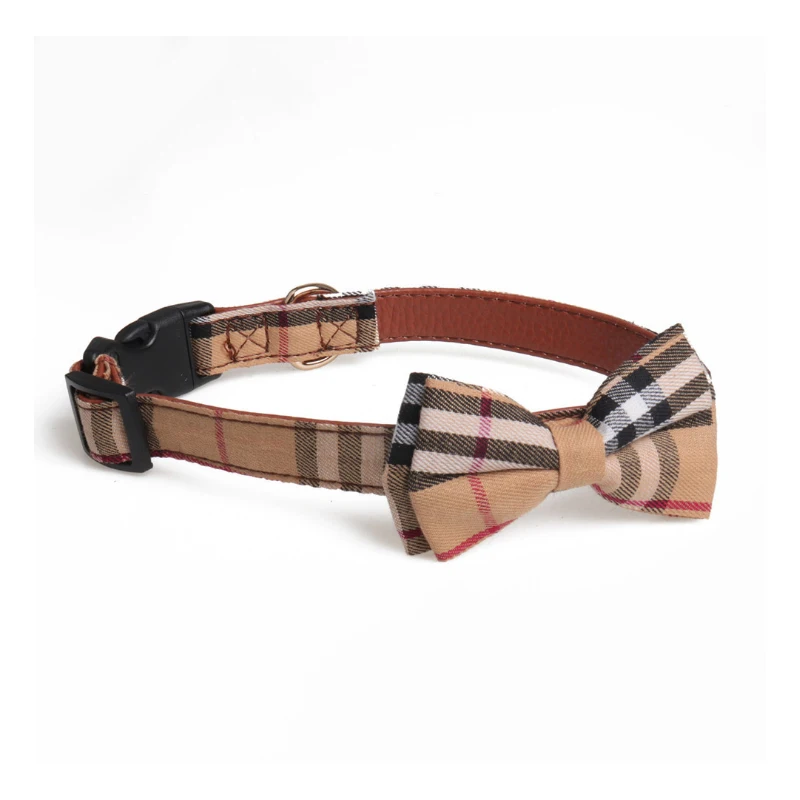 Модные клетчатые печатные камуфляжные ошейники для домашних собак