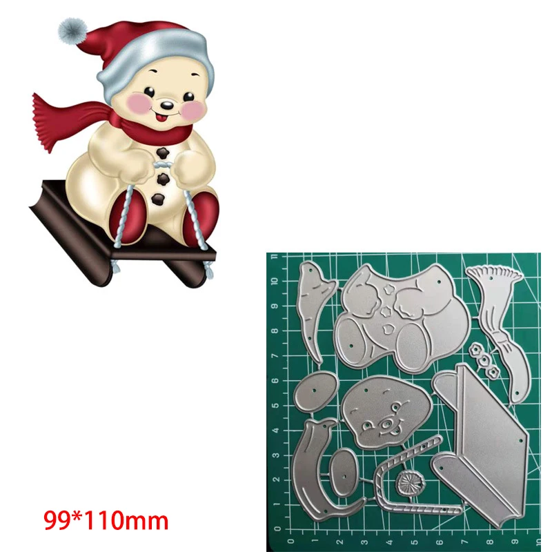 

Christmas sleigh baby Metal Cutting Die Mould Scrapbook Die Embossing DIY Handicraft Paper Card Photo Album 2021 New