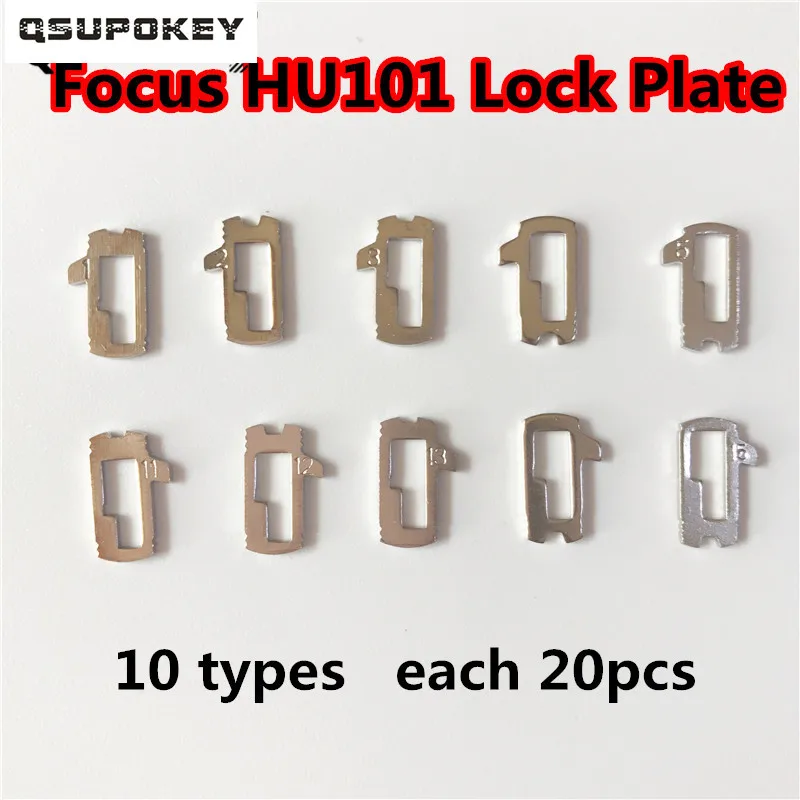 2021 New 200pcs/lot HU101 Car Lock Reed Plate For Ford Focus Fiesta Ecosport Brass Material Locksmith Tools Car Lock Repair Kit
