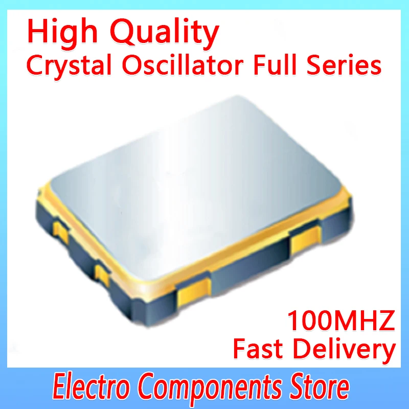 

5PCS/Lot 4Pin 3225 100M 100MHz 100.000MHz Active Crystal Oscillator OSC 3.2*2.5MM SMD 4P OSC Programmable Oscillators Low Jitter