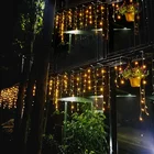 4 м сказочная гирлянда светодиодный сосулька струнные огни AC 220 В 110 В наружные Новогодние рождественские украшения для дома сада праздничное освещение