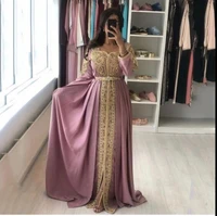 lorie dubai evening dresses 2021 robe de soir%c3%a9e de mariage fashion gold appliques formal arabic celebrity party dresses