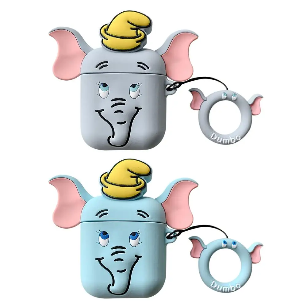 Bluetooth Headset Case Stereo Dumbo Rubber Protective Cover For Airpods 2 With Hook | Электроника