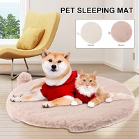 new super soft pet bed kennel dog round cat winter warm sleeping bag long plush large puppy cushion mat portable cat supplies