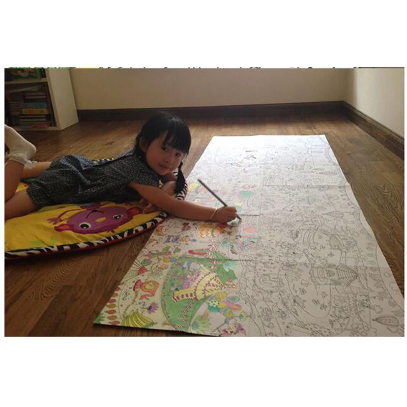 Рождественская книжка раскраска линия Эскиз Рисование учебник Китайская