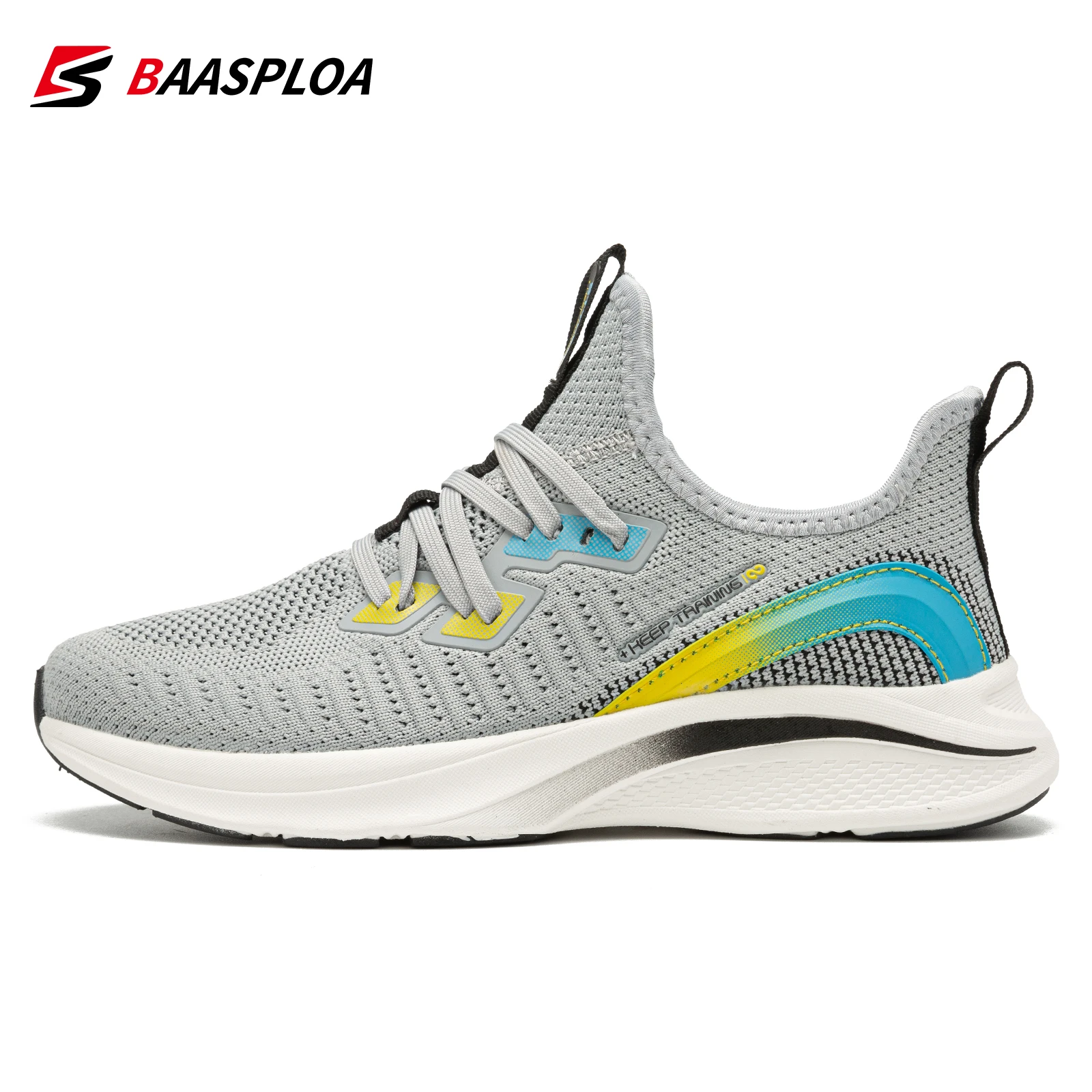 Baasploa Women Sneakers Casual Breathable Sports Shoes Comfortable Female Running Shoes Anti-slip Shock-absorbing Women's Shoes