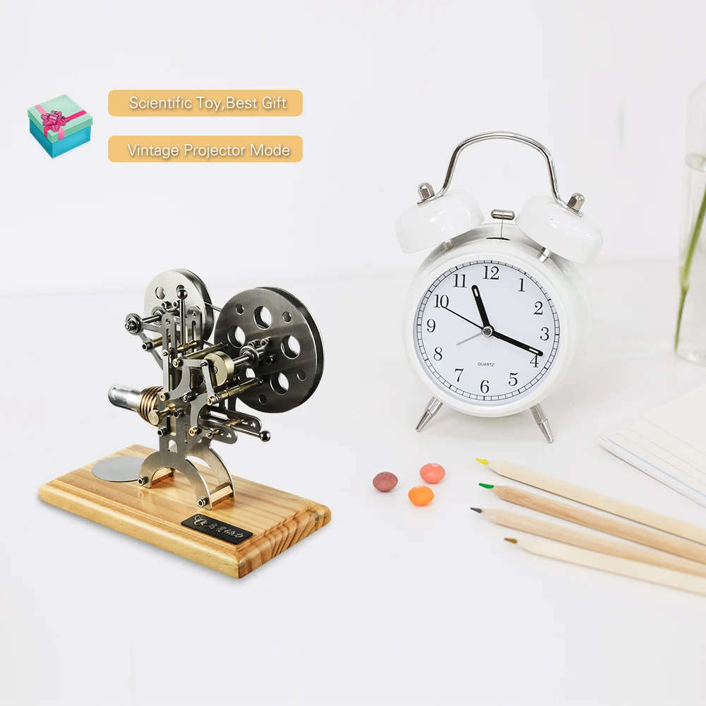 Модель двигателя из нержавеющей стали с горячим воздухом ретро проектор модель