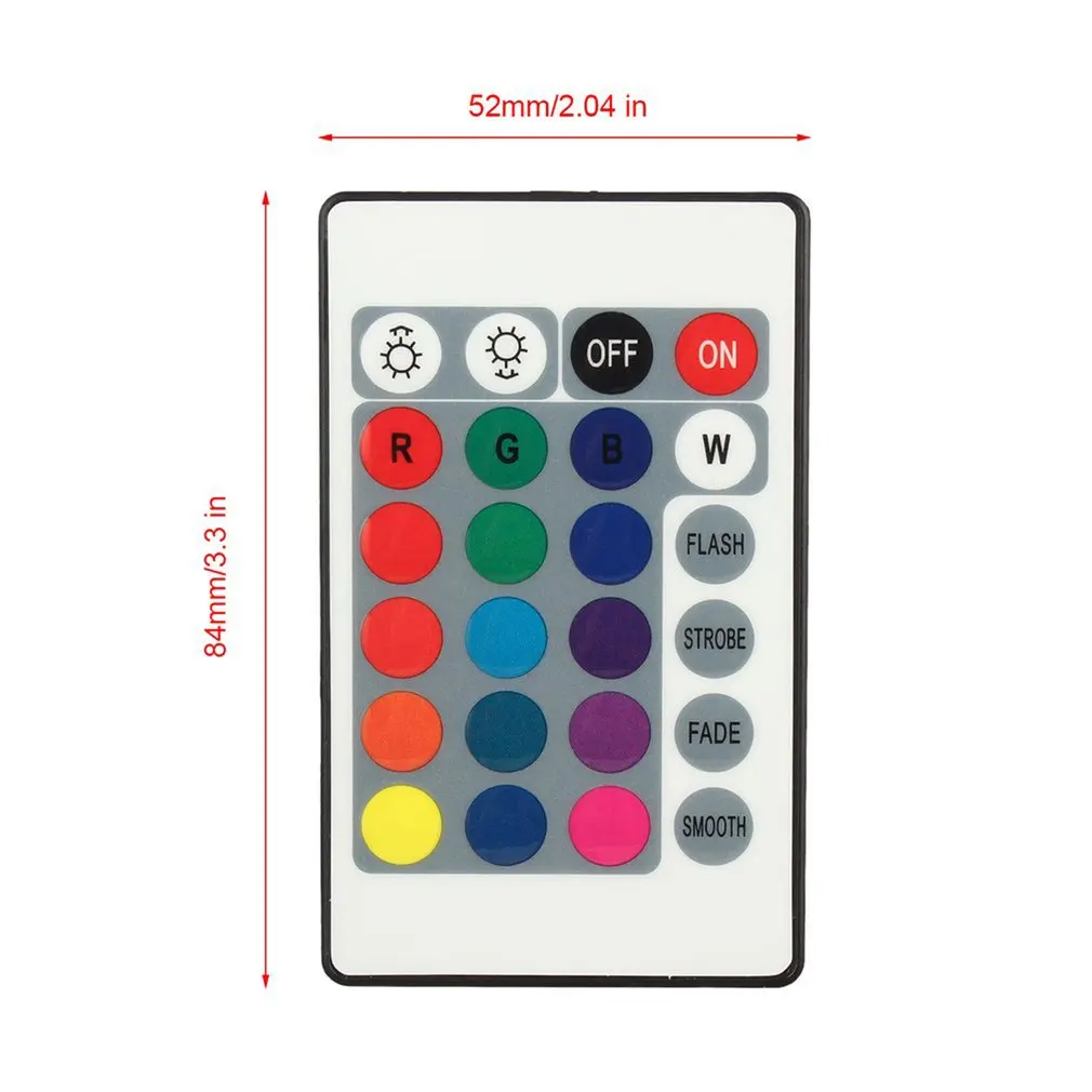 

1 Set RGB 16 Colors 4 Different Light Control Functions Remote Control Box DC 12V For LED Light Strip Security Safety