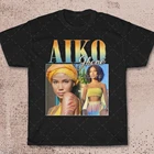 Айко рэп в стиле хип-хоп 90s ретро Винтаж футболка Для мужчин хлопковая футболка в стиле хип хоп футболки Harajuku