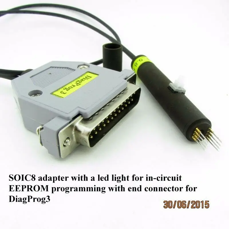 SOIC8 pogo адаптер для встроенного программирования EEPROM со светодиодом|adapter soic8|adapter