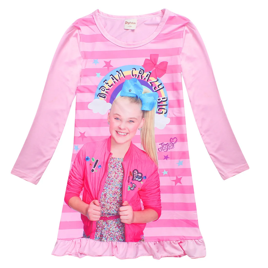 JOJO siwa Детские Длинные рукава для маленьких девочек зимняя одежда детская