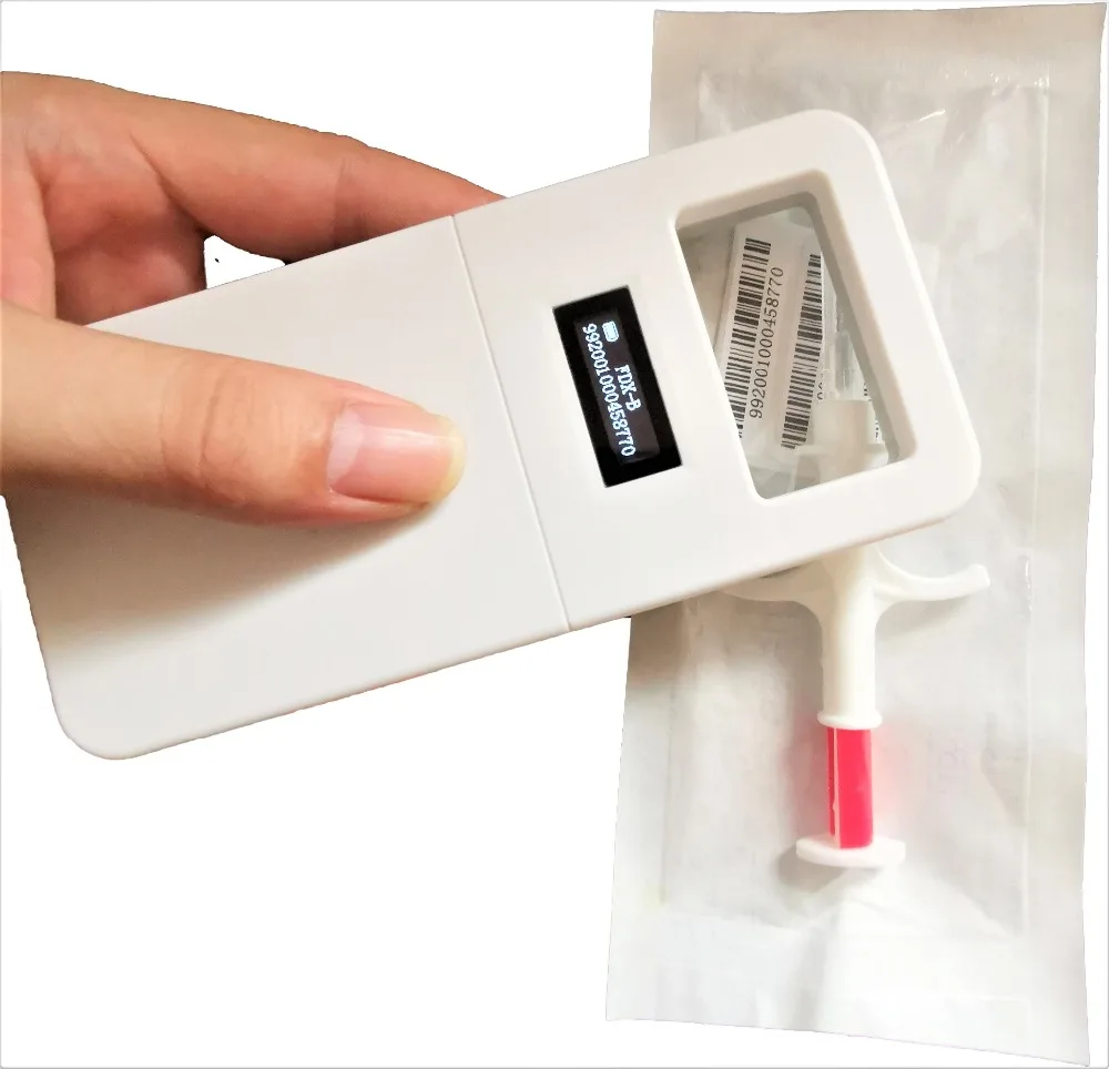 DWE CC RF rf 134,2 khz fdx-b EM4305 rfid микро мини-чип считыватель крупного рогатого скота pet сканер для животных красочные
