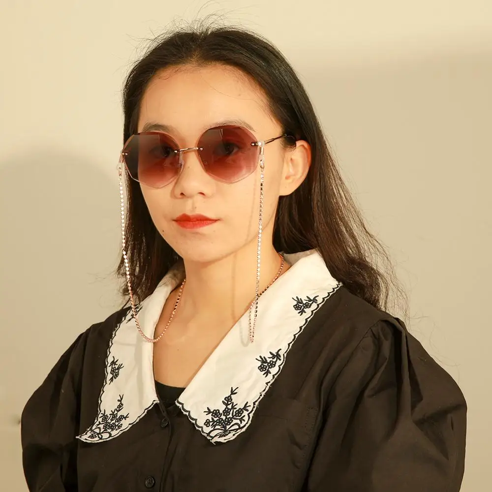 Teamer Fashion Chic Men Women Glasses Chain Metal Beads Sunglasses Lanyard Straps Reading Eyeglasses Holder Necklace Gifts | Аксессуары