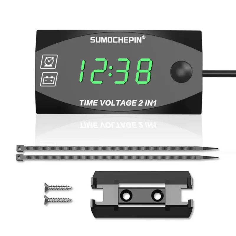 Светодиодный вольтметр 12 В постоянного тока с цифровым дисплеем измеритель